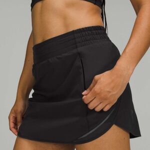 Lululemon Hotty Hot High-Rise Skirt, Black, Size 2